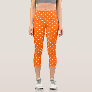Leggings Capri Pois orange Capris