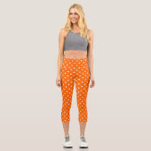Leggings Capri Pois orange Capris (Recto)