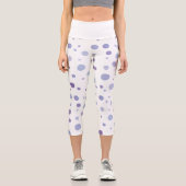 Leggings Capri pois peint à la main (Recto)