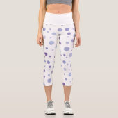 Leggings Capri pois peints à la main (Recto)
