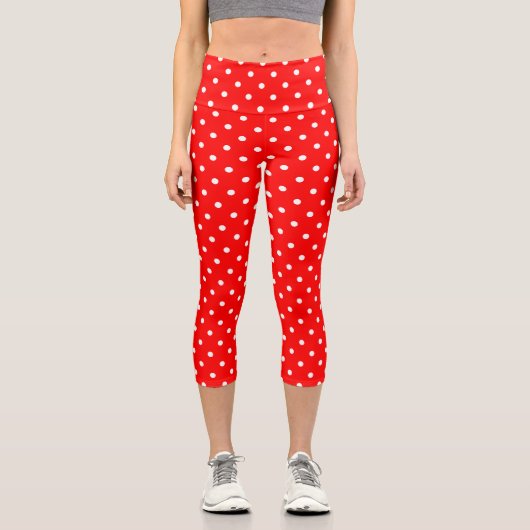 Leggings Capri Pois rouges Capris (Recto)