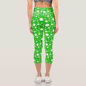 Leggings Capri Pois verts (Verso)