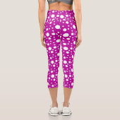Leggings Capri Pois violets (Verso)
