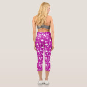 Leggings Capri Pois violets (Verso)