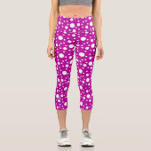 Leggings Capri Pois violets (Recto)