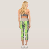 Leggings Capri Poisson marin abstrait (Verso)