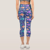 Leggings Capri Poissons colorés sous l'eau (Verso)