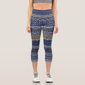 Leggings Capri Polka bleu (Recto)