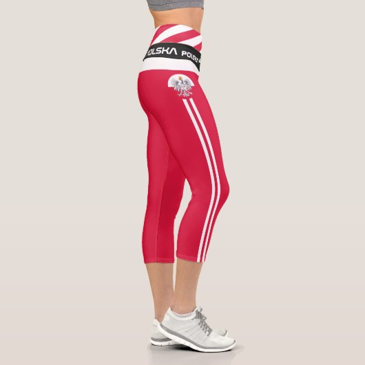Leggings Capri Pologne & polonais Drapeau mode, Fitness, Sports (Droite)