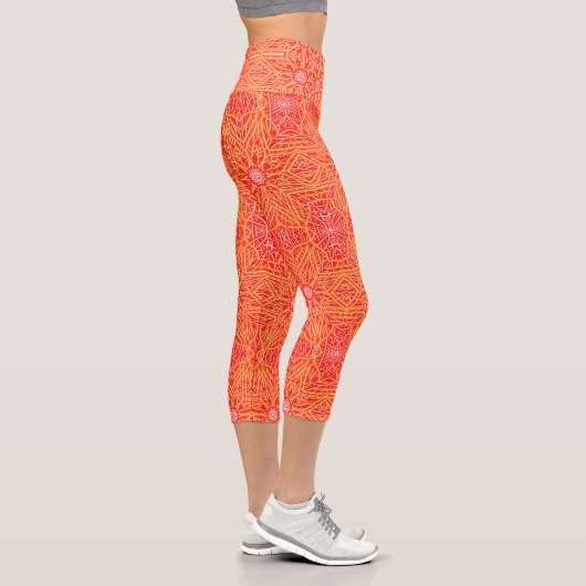 Leggings Capri pop orange (Droite)