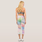 Leggings Capri Porte de pêche | Pretty Soft Pastel Aquarelle Ombr (Verso)