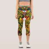 Leggings Capri Portugais conçoit Capris haut taille (Recto)