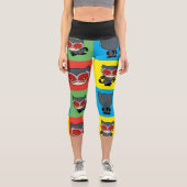 Leggings Capri Poses de caractères Chibi Catwoman (Recto)