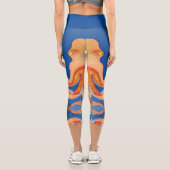 Leggings Capri poulpe orange (Verso)
