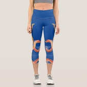 Leggings Capri poulpe orange (Recto)
