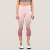 Leggings Capri Poussière de rose dégradé (Recto)