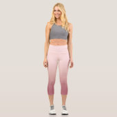 Leggings Capri Poussière de rose dégradé (Recto)