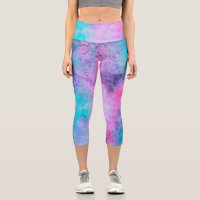 Pretty Pink Blue Purple Salty Watercolor