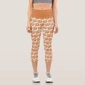 Leggings Capri Pretzel doux et salé Motif (Recto)
