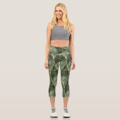 Leggings Capri Prickly Pear Texture Pale Green (Recto)