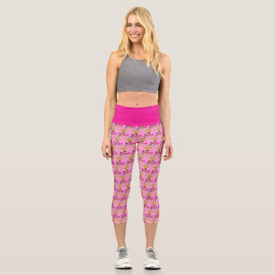 Leggings Capri Princesse en rose