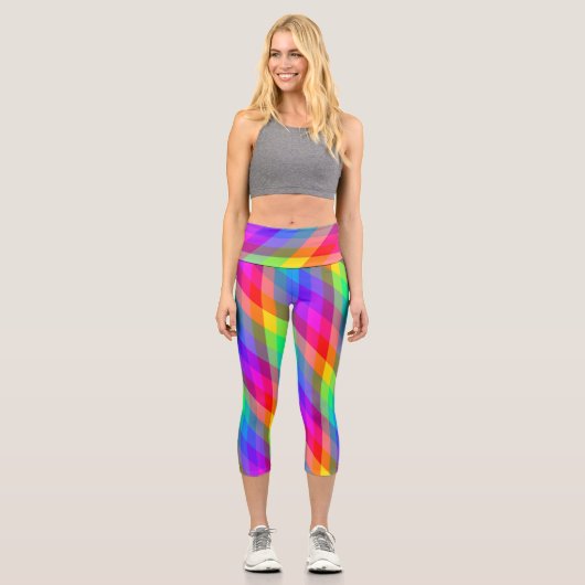 Leggings Capri Prisme arc-en-ciel (Recto)