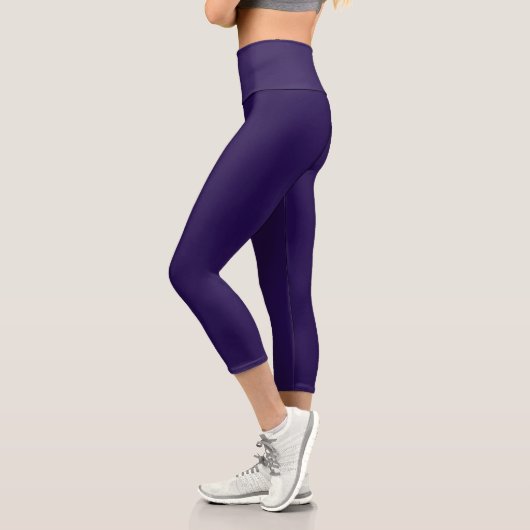 Leggings Capri Profonde violet royal (Gauche)