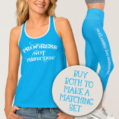 Leggings Capri Progrès et non Perfection Exercice pour Femmes