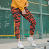 Leggings Capri Prudence Danger Halloween Tape Typographie moderne