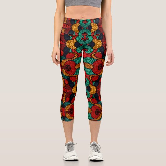 Leggings Capri Psychédélique (Recto)