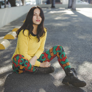 Leggings Capri Psychédélique