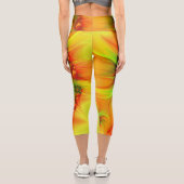 Leggings Capri Psychédélique colorée moderne art Abstrait fractal (Verso)