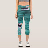 Leggings Capri Puffin In Resurrection Bay, Alaska (Recto)