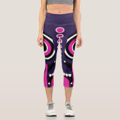 Leggings Capri Puple Pink Tiki (Recto)