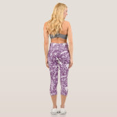 Leggings Capri Purple botanique (Verso)