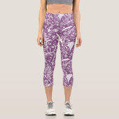 Leggings Capri Purple botanique (Recto)