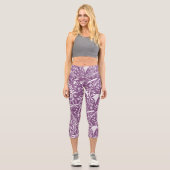 Leggings Capri Purple botanique (Recto)