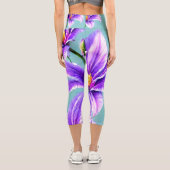 Leggings Capri Purple Lilly du Motif de la Vallée (Verso)