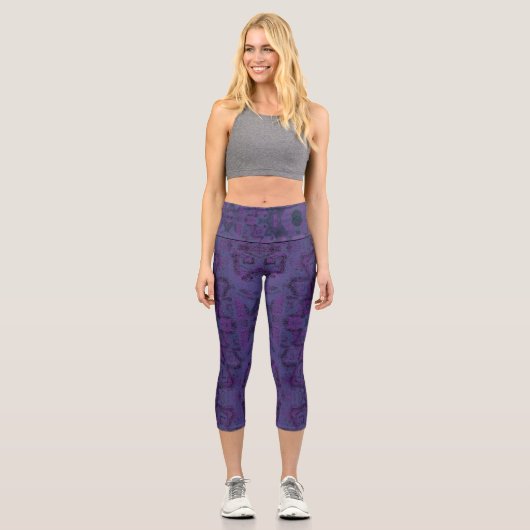 Leggings Capri Purple monopoly (Recto)