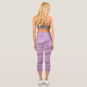 Leggings Capri Purple Ombre Waves Sport (Verso)