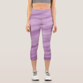Leggings Capri Purple Ombre Waves Sport (Recto)