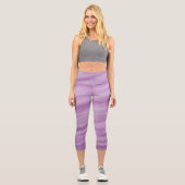 Leggings Capri Purple Ombre Waves Sport (Recto)