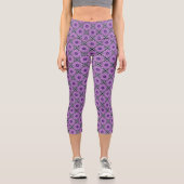 Leggings Capri Purple Peace Energy Mandala Geometry (Recto)