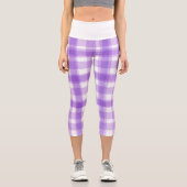 Leggings Capri Purple Plaid Pretty Pastel (Recto)