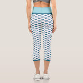 LEGGINGS CAPRI PURR BABY "BLUE" CUSTOM HIGH-WAISTED CAPRI PANTS (Verso)