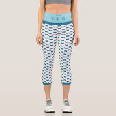 LEGGINGS CAPRI PURR BABY "BLUE" CUSTOM HIGH-WAISTED CAPRI PANTS (Recto)