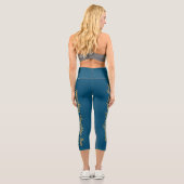 Leggings Capri Quelque chose de plus confortable BG Turquoise (Verso)