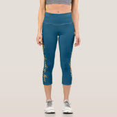 Leggings Capri Quelque chose de plus confortable BG Turquoise (Recto)