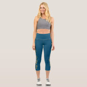 Leggings Capri Quelque chose de plus confortable BG Turquoise (Recto)