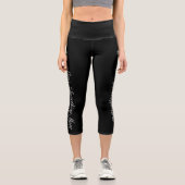 Leggings Capri Quelque chose de plus confortable Blk BG (Recto)